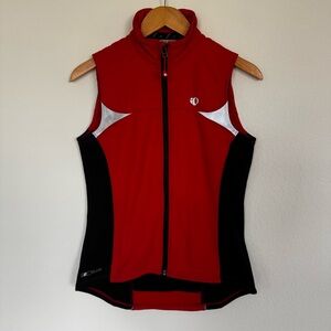 Pearl Izumi Elite Barrier Cycling Vest Womens Size Small Red Black Lightweight